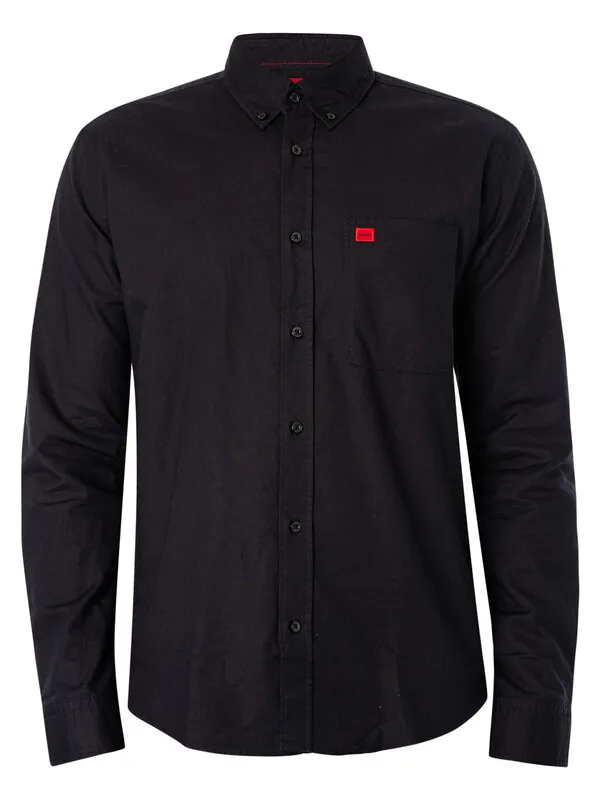 HUGO Evito Slim Shirt - Black