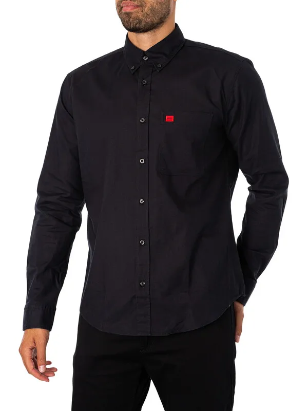 HUGO Evito Slim Shirt - Black