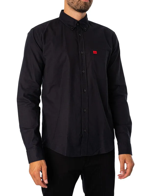 HUGO Evito Slim Shirt - Black