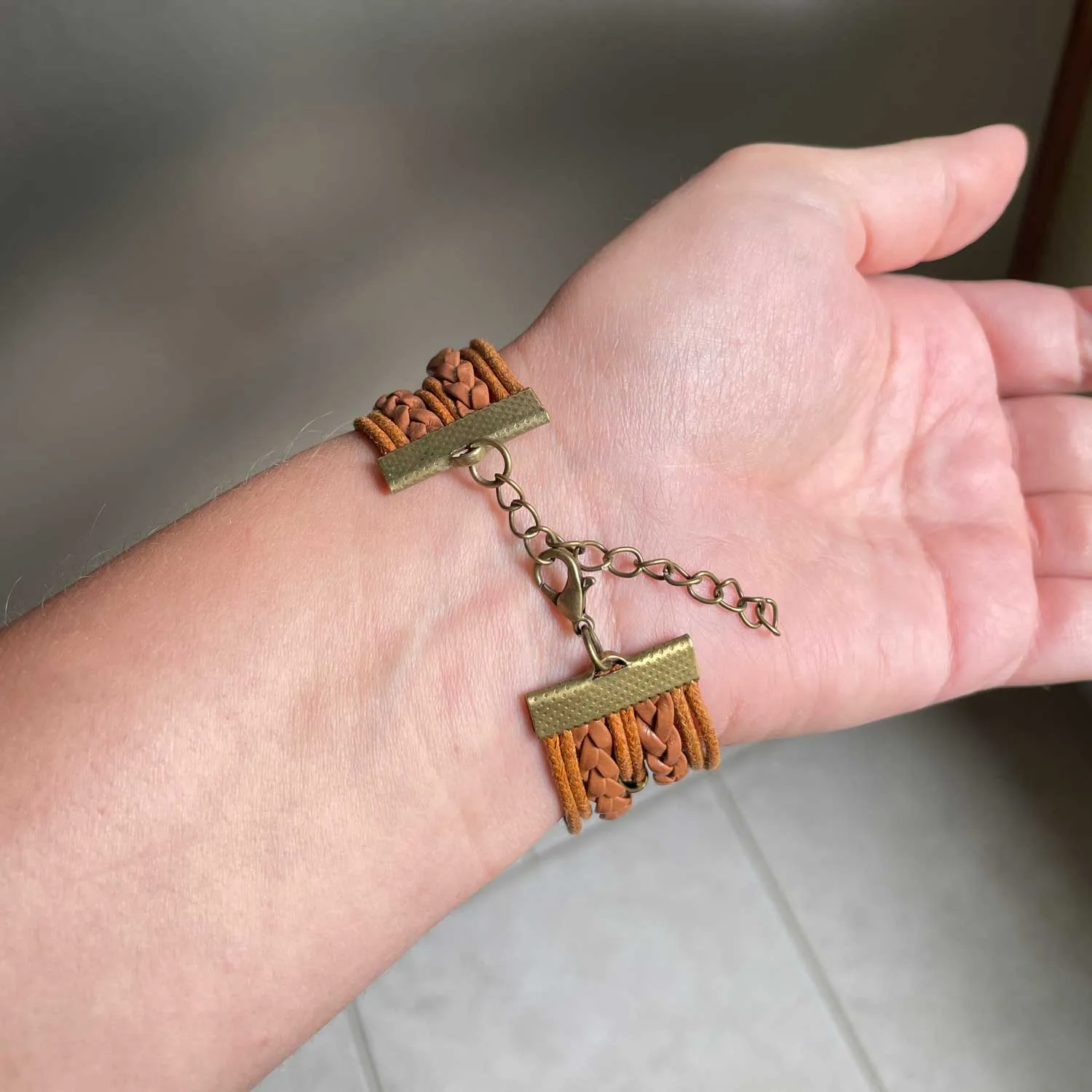 I Am a New Creation in Christ – Multi-Strand Leather Bracelet with Butterflies, 2 Corinthians 5:17 Scripture Bracelet – Christia