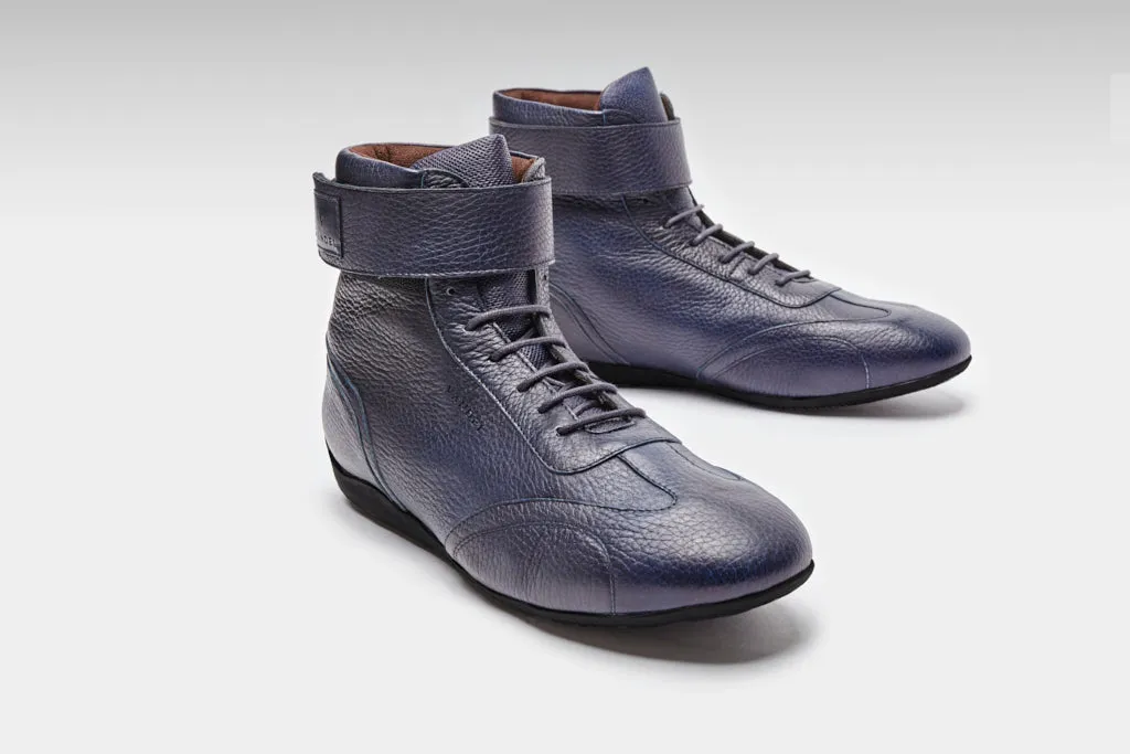 Iconic High - Navy Blue Deer Leather