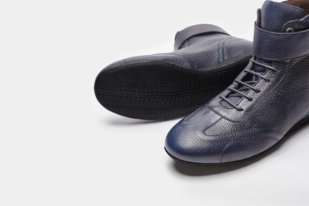 Iconic High - Navy Blue Deer Leather