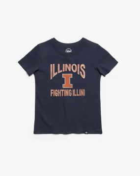 ILLINOIS FIGHTING ILLINI FAN OUT '47 FRANKLIN TEE KIDS