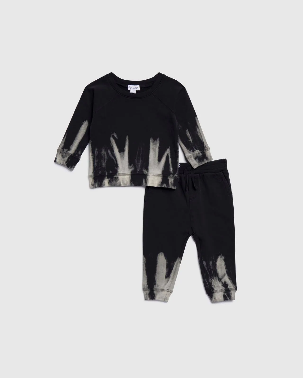 Infant Boy Bleach Dye Jogger Set