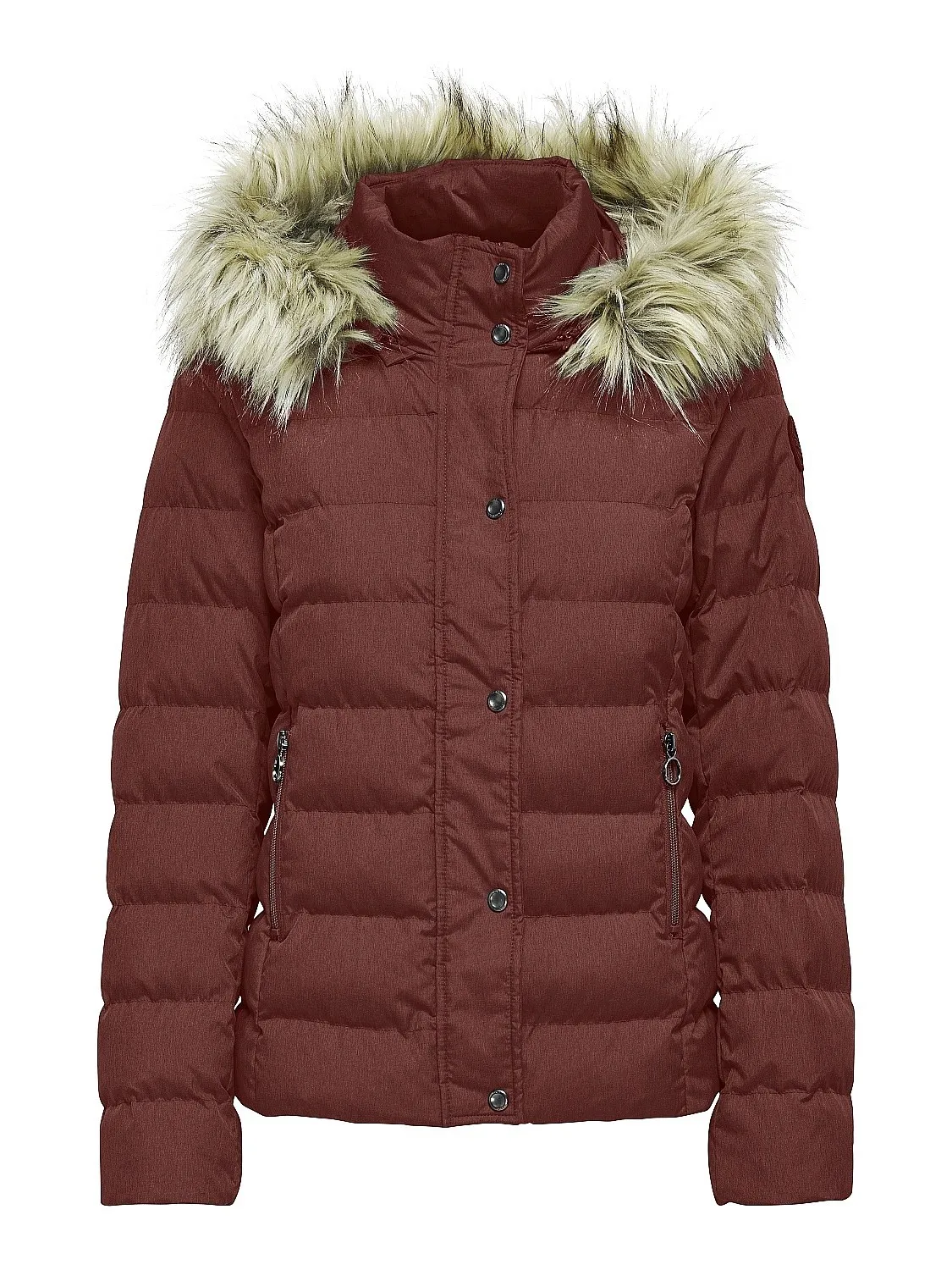 jacket ONLY Luna Quilted - Merlot - women´s