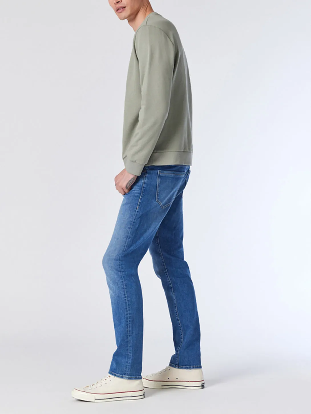 Jake Slim Jean - Mid Brushed Blue