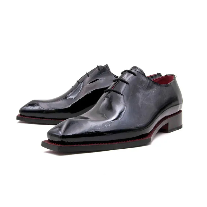 Jason Spade Patent Leather Lace-Up Oxford Black