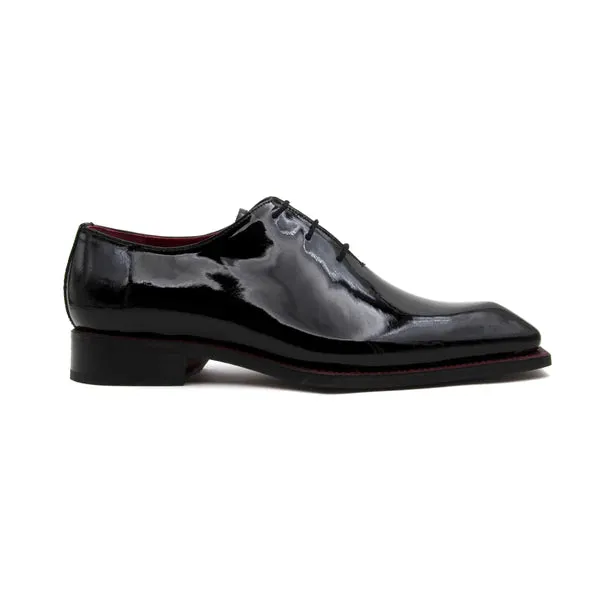 Jason Spade Patent Leather Lace-Up Oxford Black