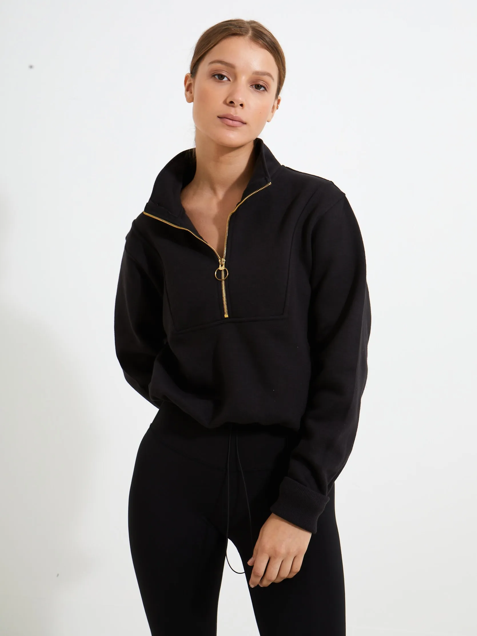 Jenny Zip Jumper - Black