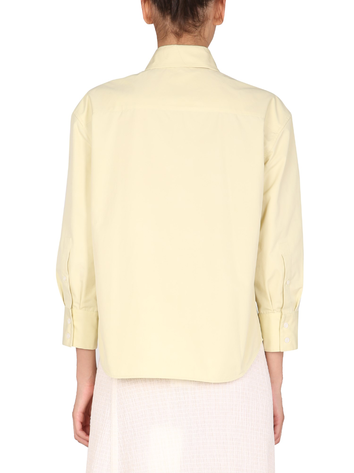 JIL SANDER    BOXY FIT ORGANIC COTTON SHIRT