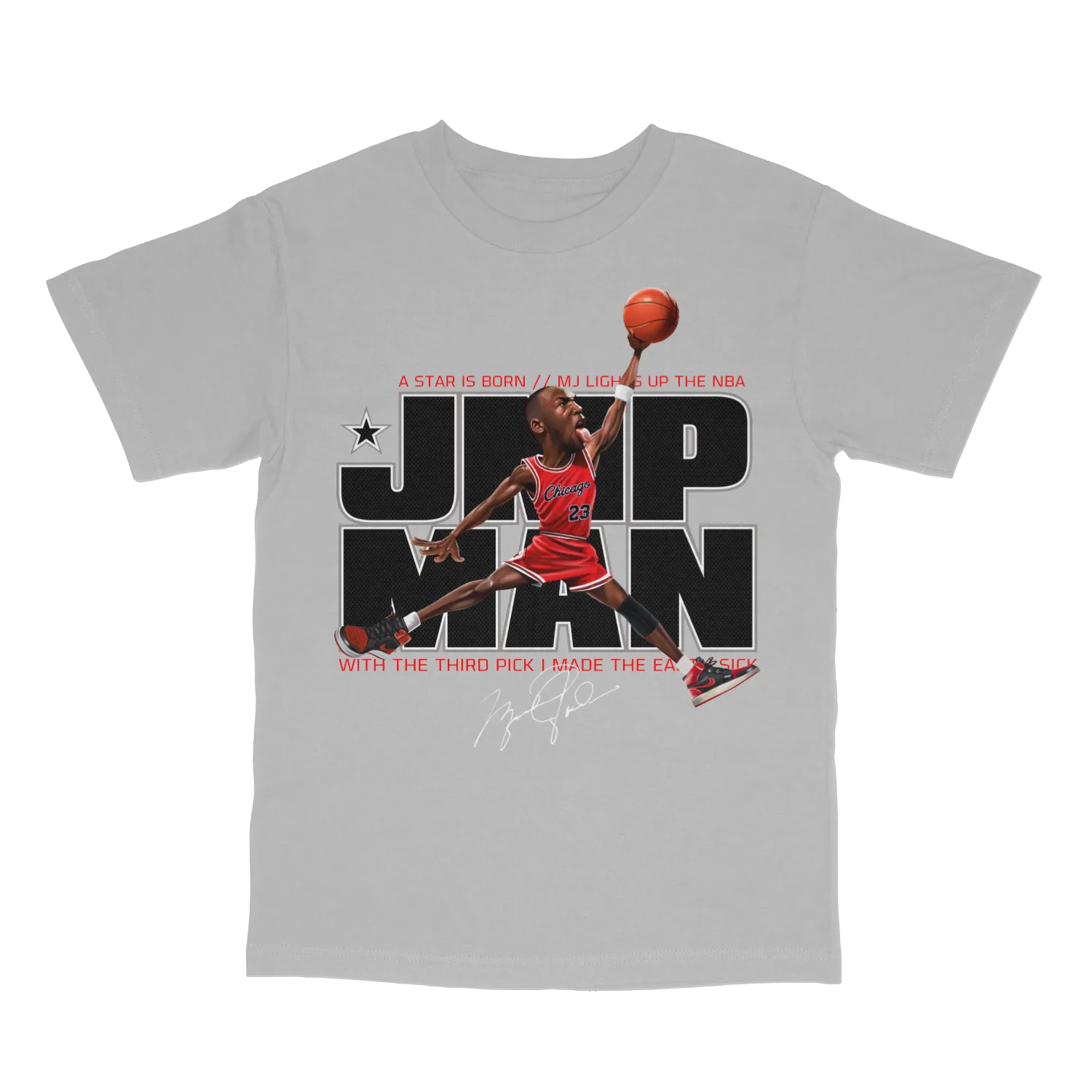 JMP Man Jordan Limited Edition Grey Tee