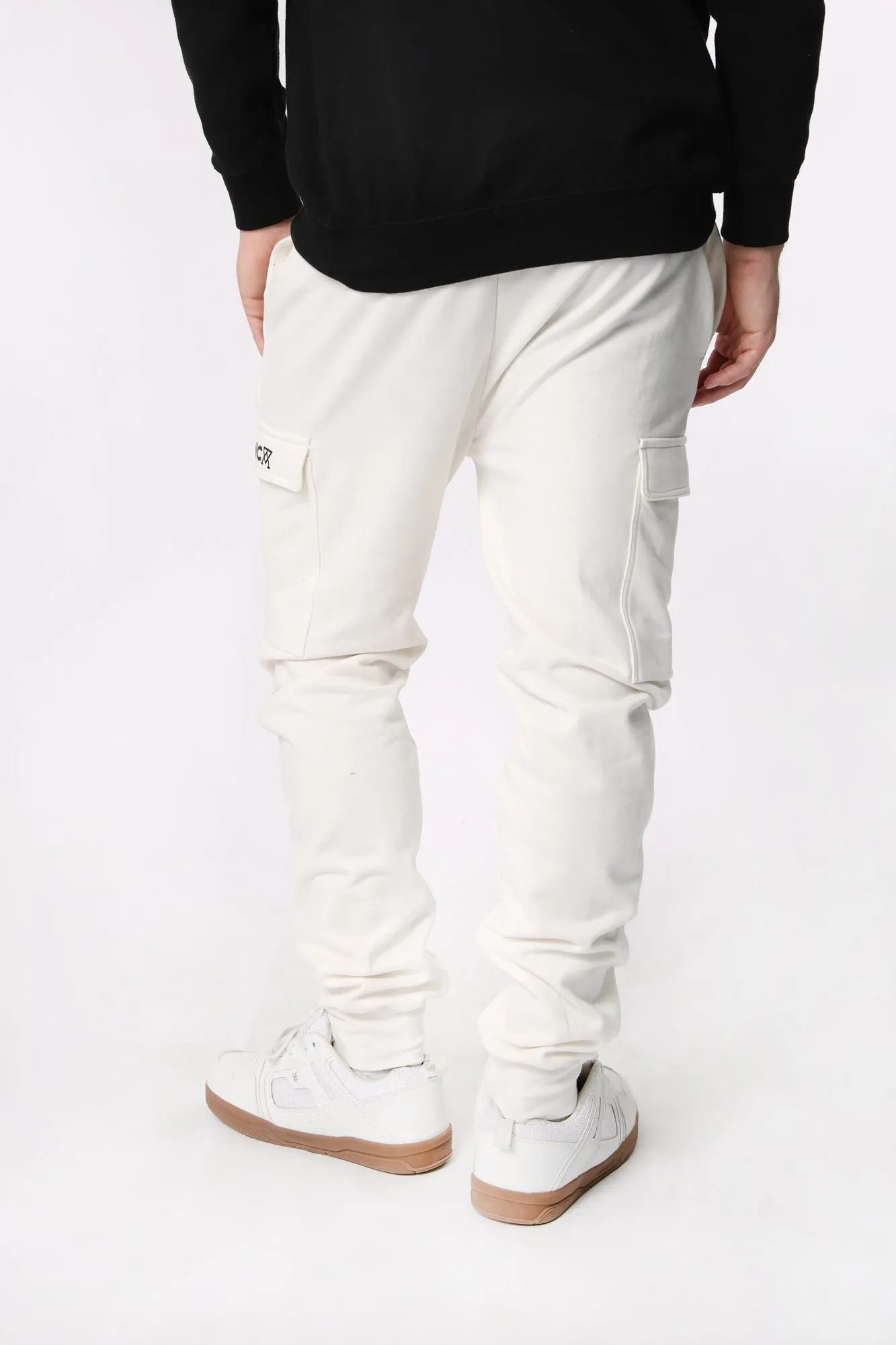 Jogger Cargo en Molleton Arsenic Homme