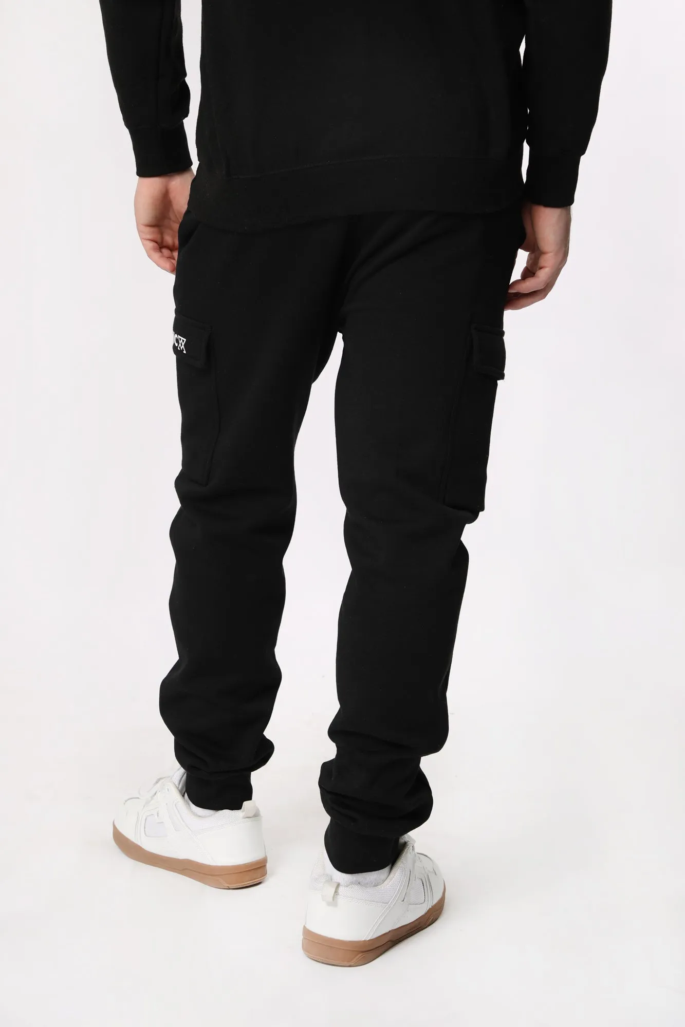 Jogger Cargo en Molleton Arsenic Homme