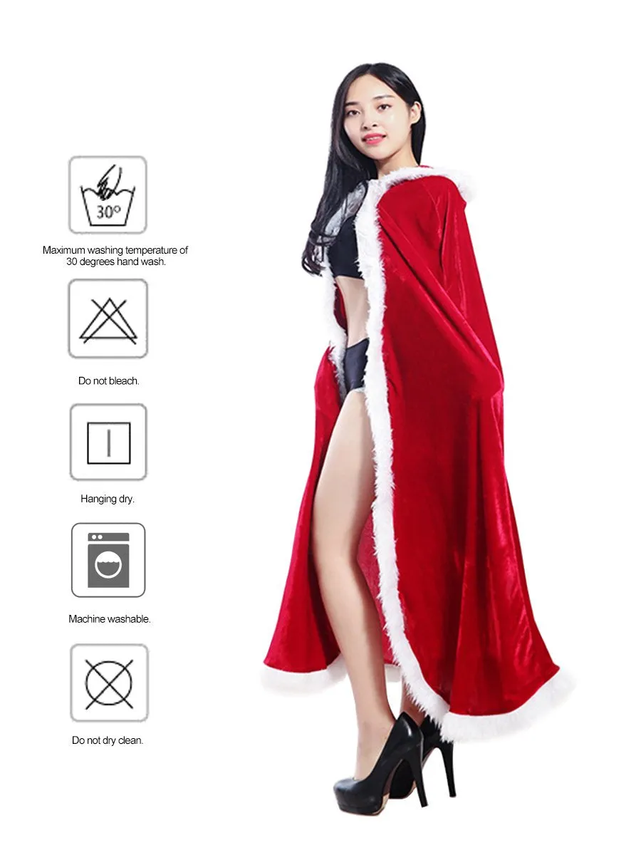 Joyeux Nol Mme Santa Claus Nol Costume Cape