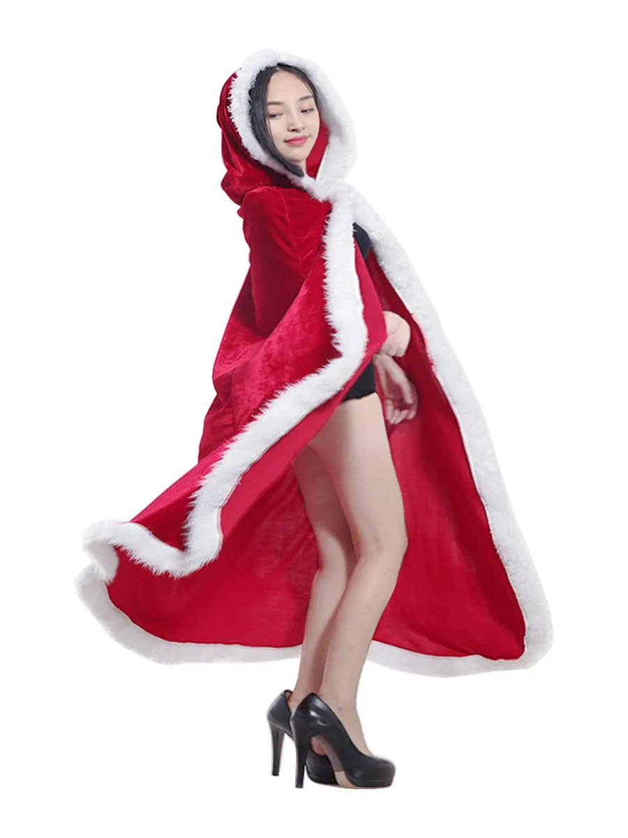 Joyeux Nol Mme Santa Claus Nol Costume Cape