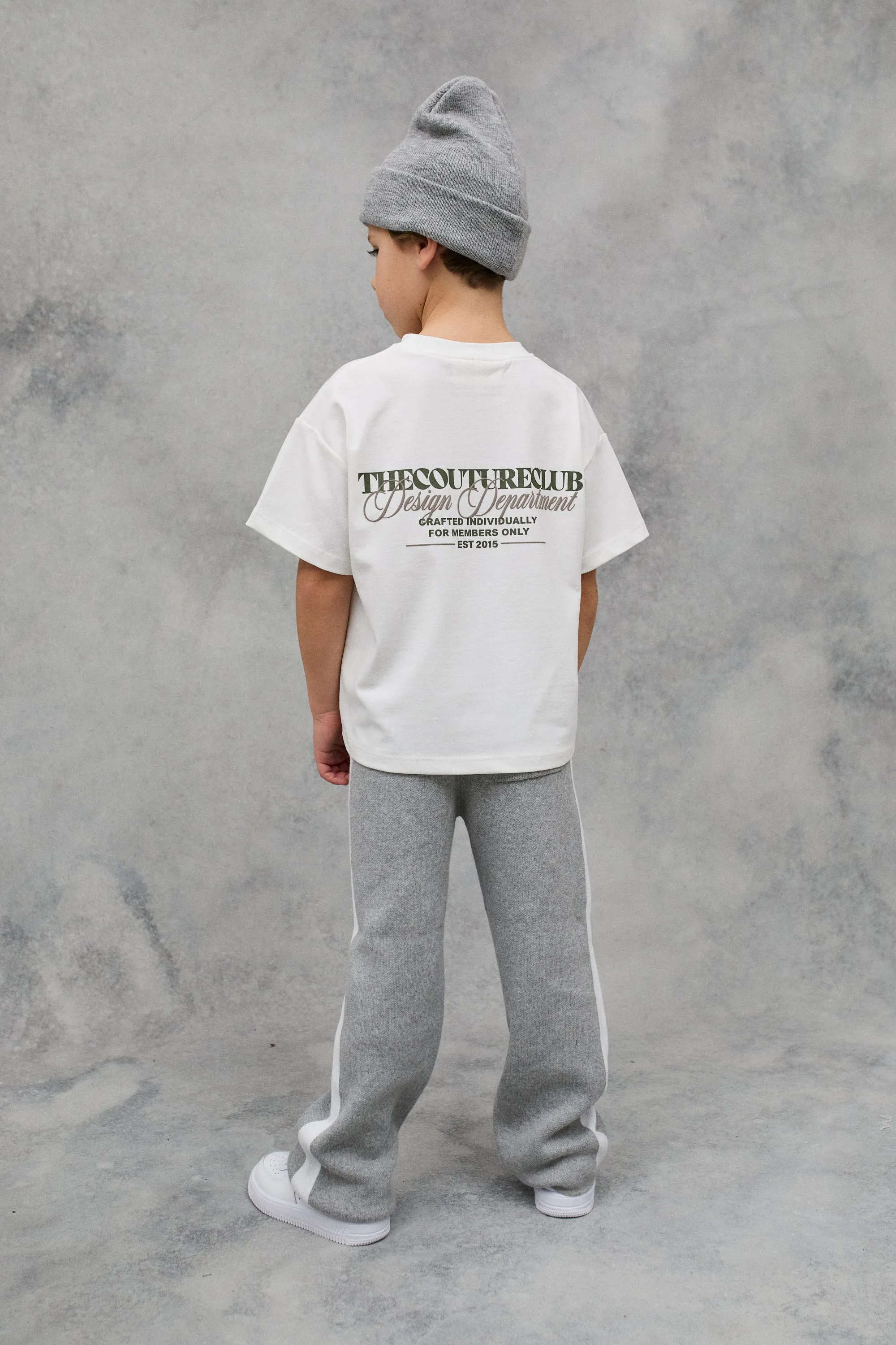 KIDS DESIGN DEPARTMENT GRAPHIC T-SHIRT - OFF WHITE/KHAKI