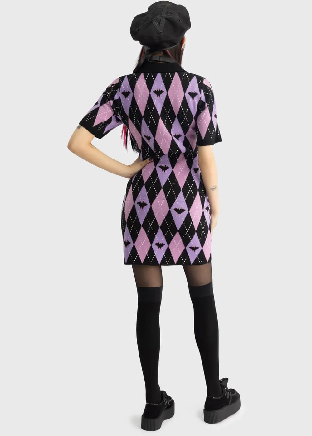 Killstar x Mattel Monster High Monsterlicious Knit Dress Black