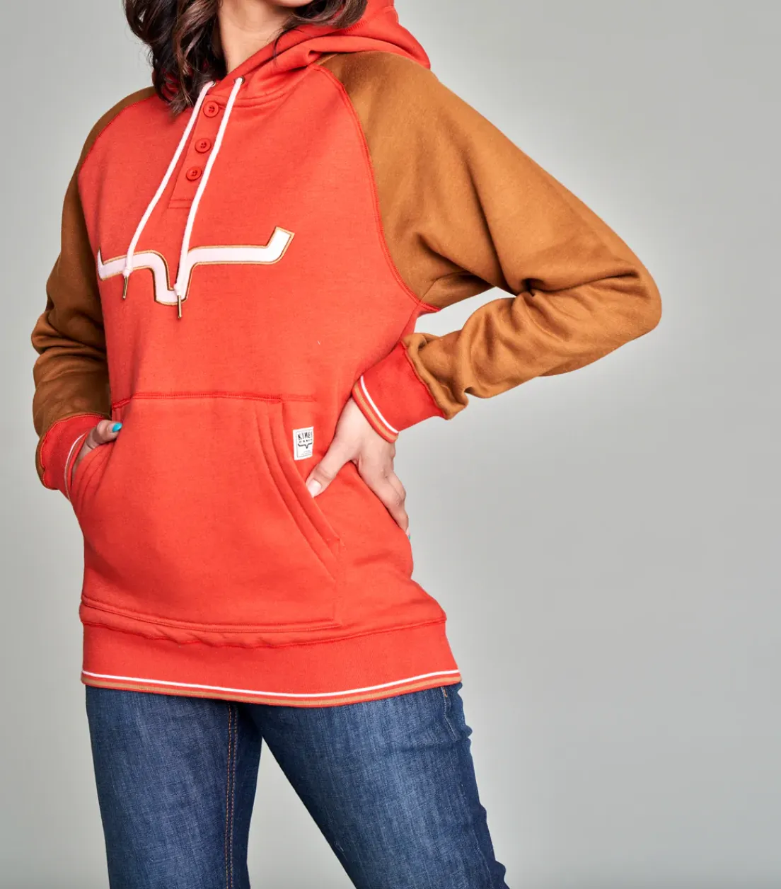 Kimes Ranch- Amigo Hoodie - Burnt Red