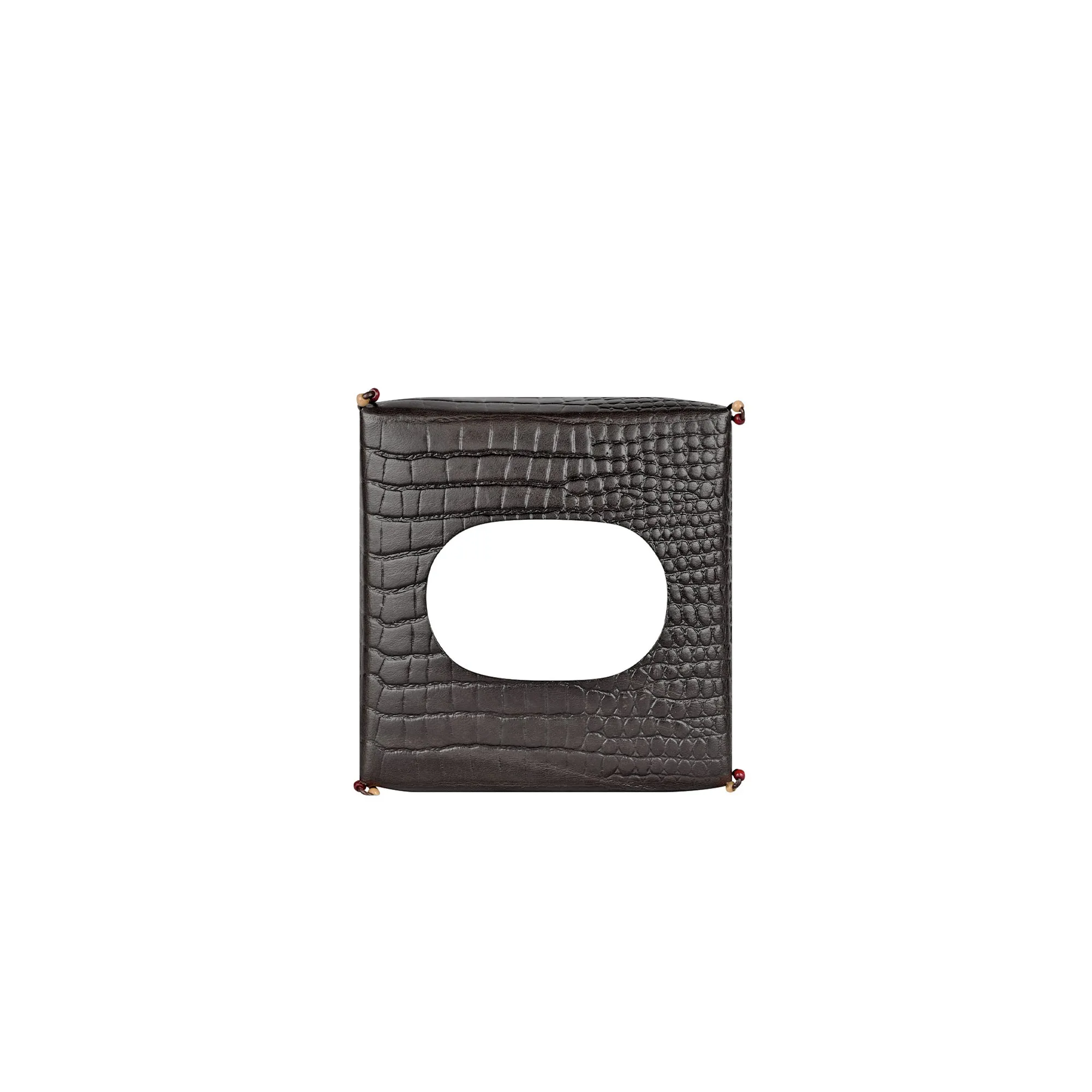 Kleenex Box Square Croco Black