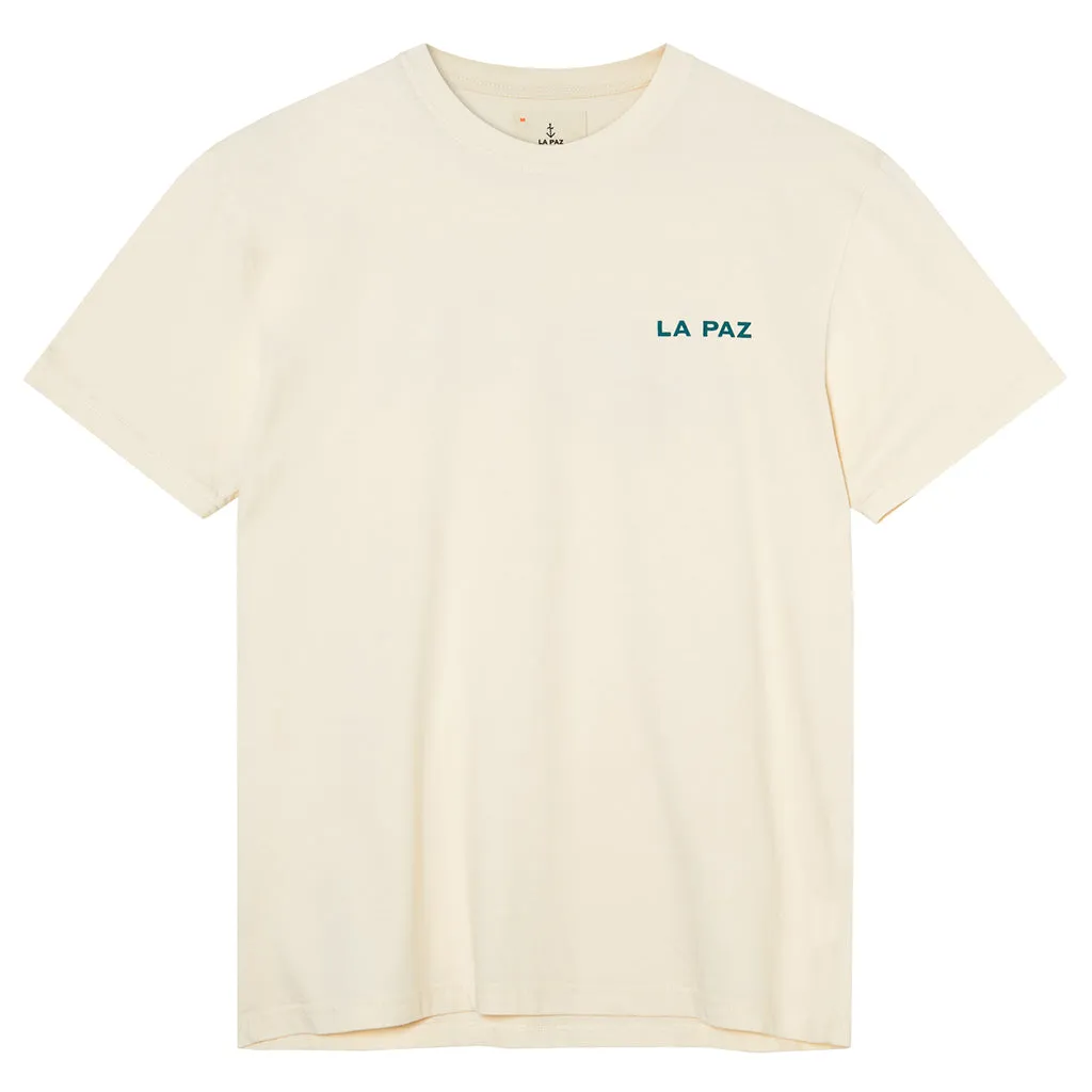 La Paz Man Dantas T-shirt Palm Ecru Cream