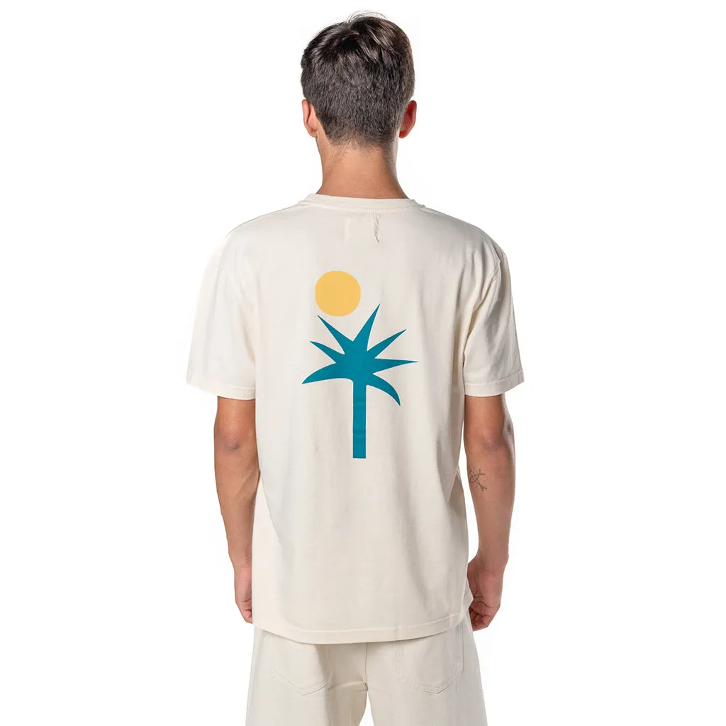 La Paz Man Dantas T-shirt Palm Ecru Cream