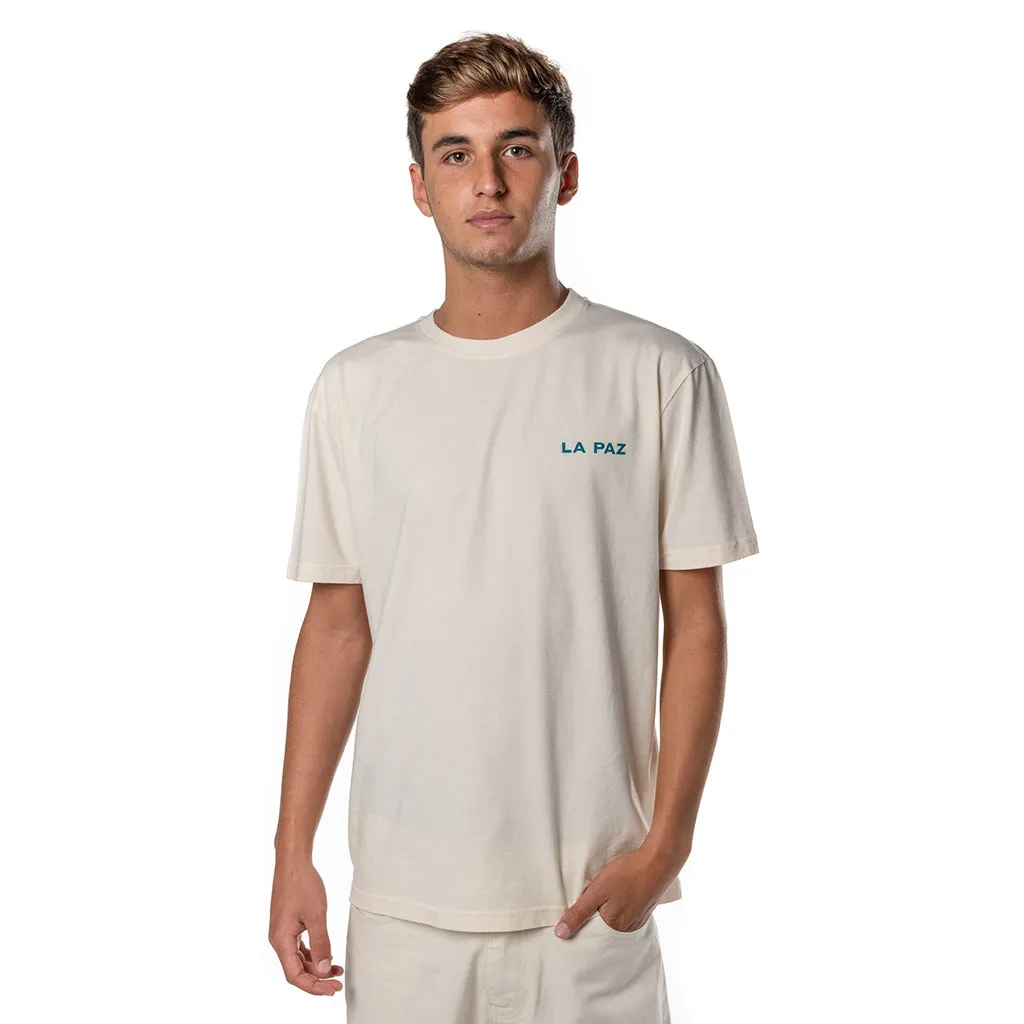 La Paz Man Dantas T-shirt Palm Ecru Cream