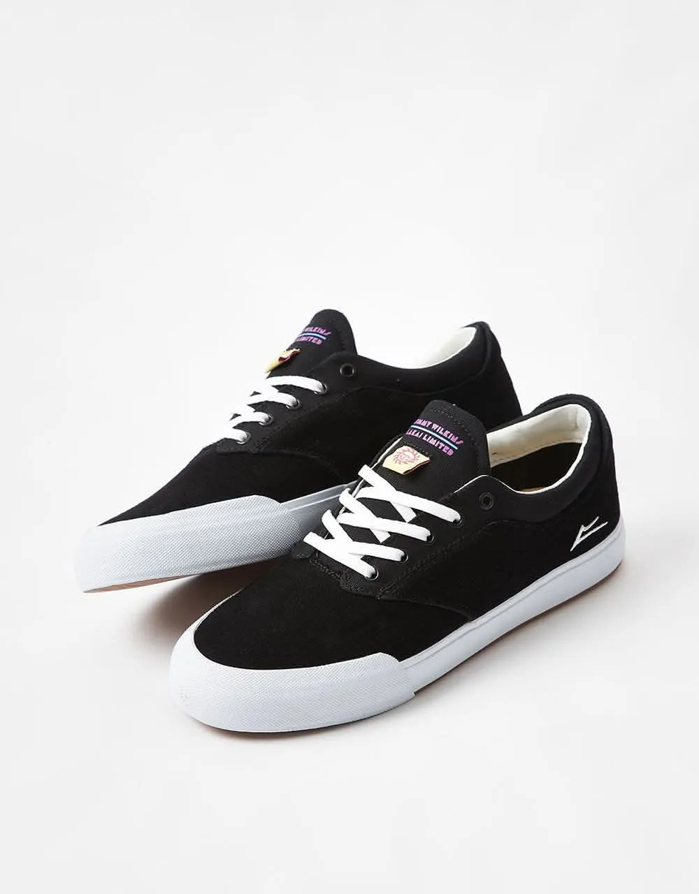 Lakai Wilkins Skate Shoes - Black Suede