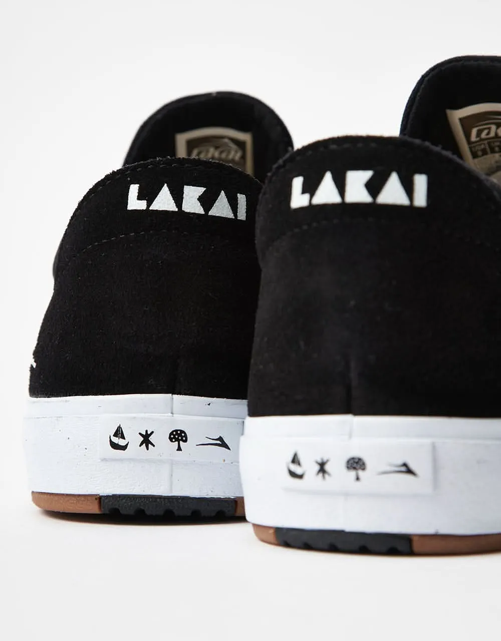 Lakai Wilkins Skate Shoes - Black Suede