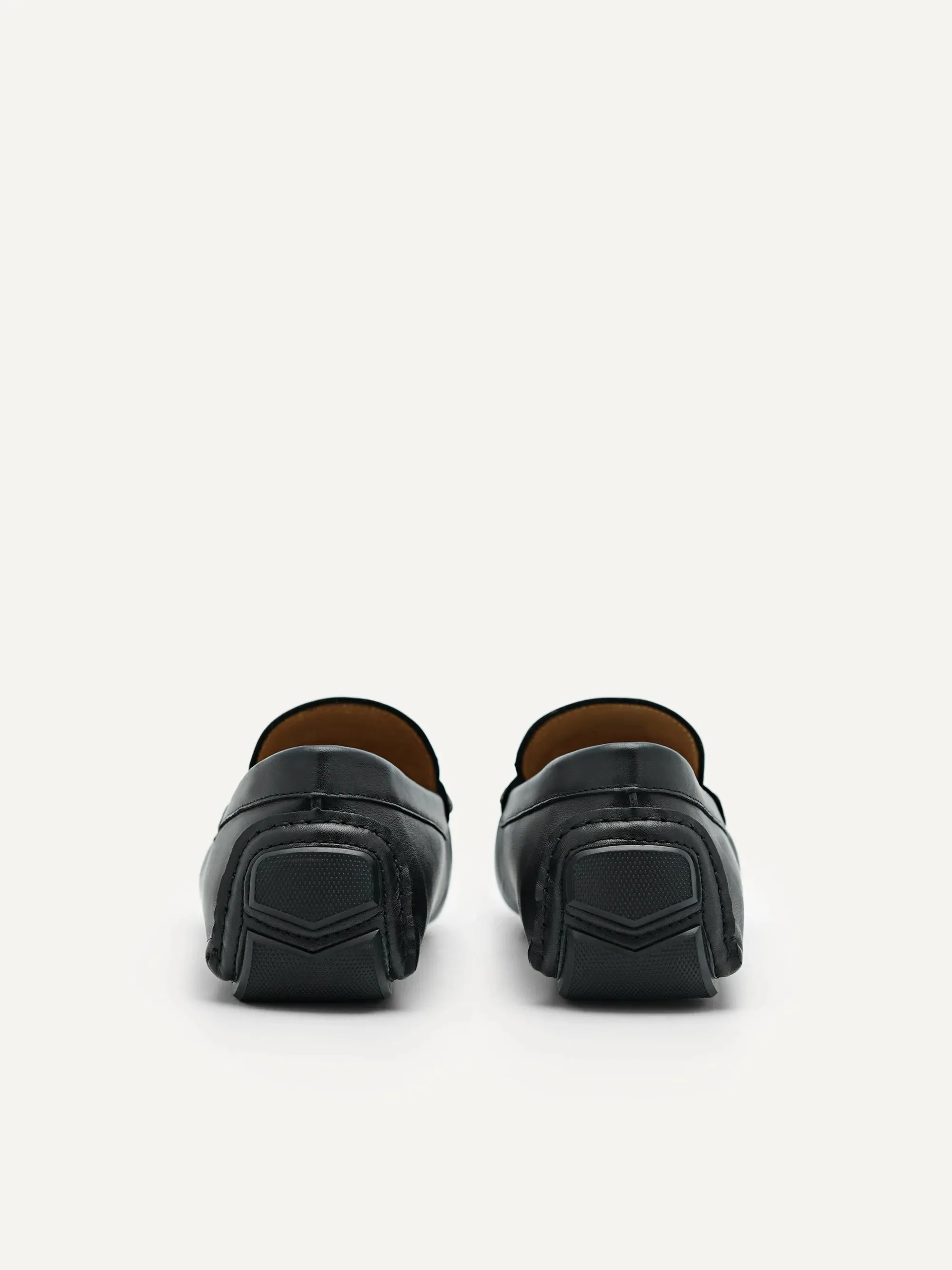 Leather Metal Bit Moccasins