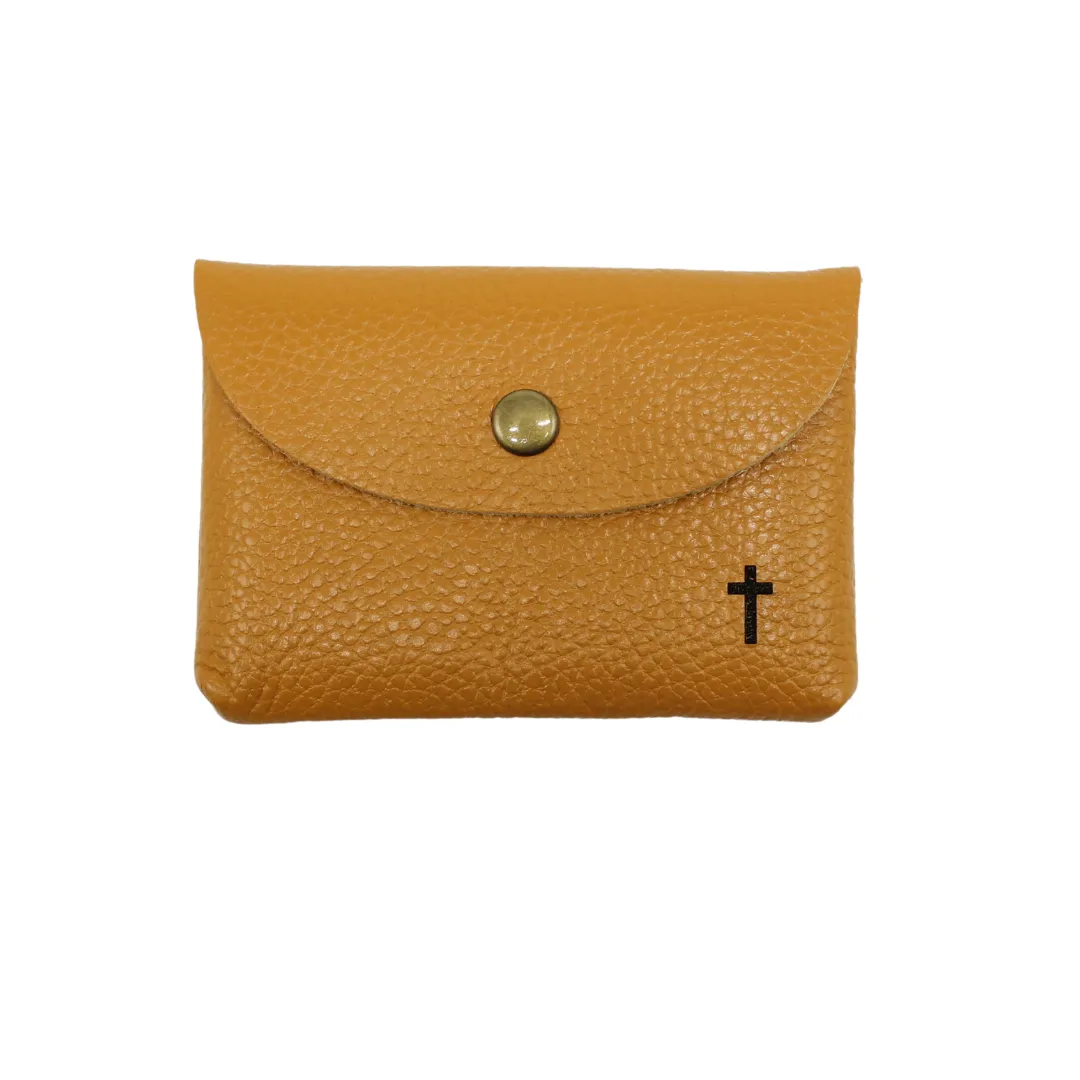 Leather Rosary pouch with Button Closure