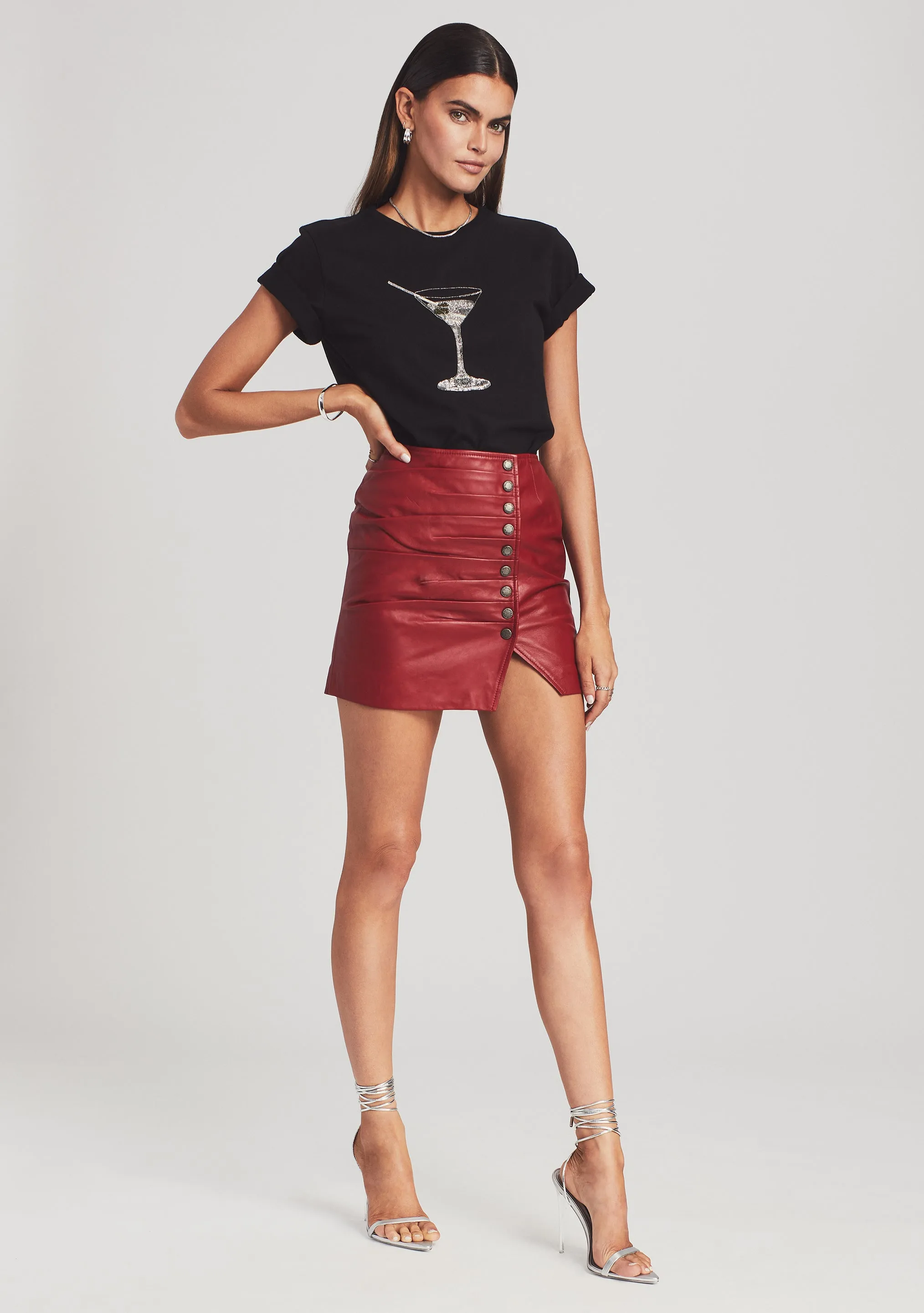 Leather Willa Skirt