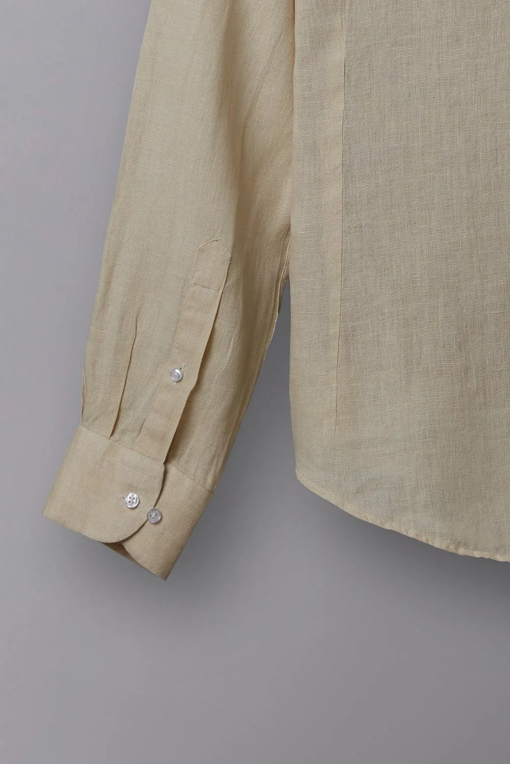 Leonardo Essentials Linen Man Shirt Beige