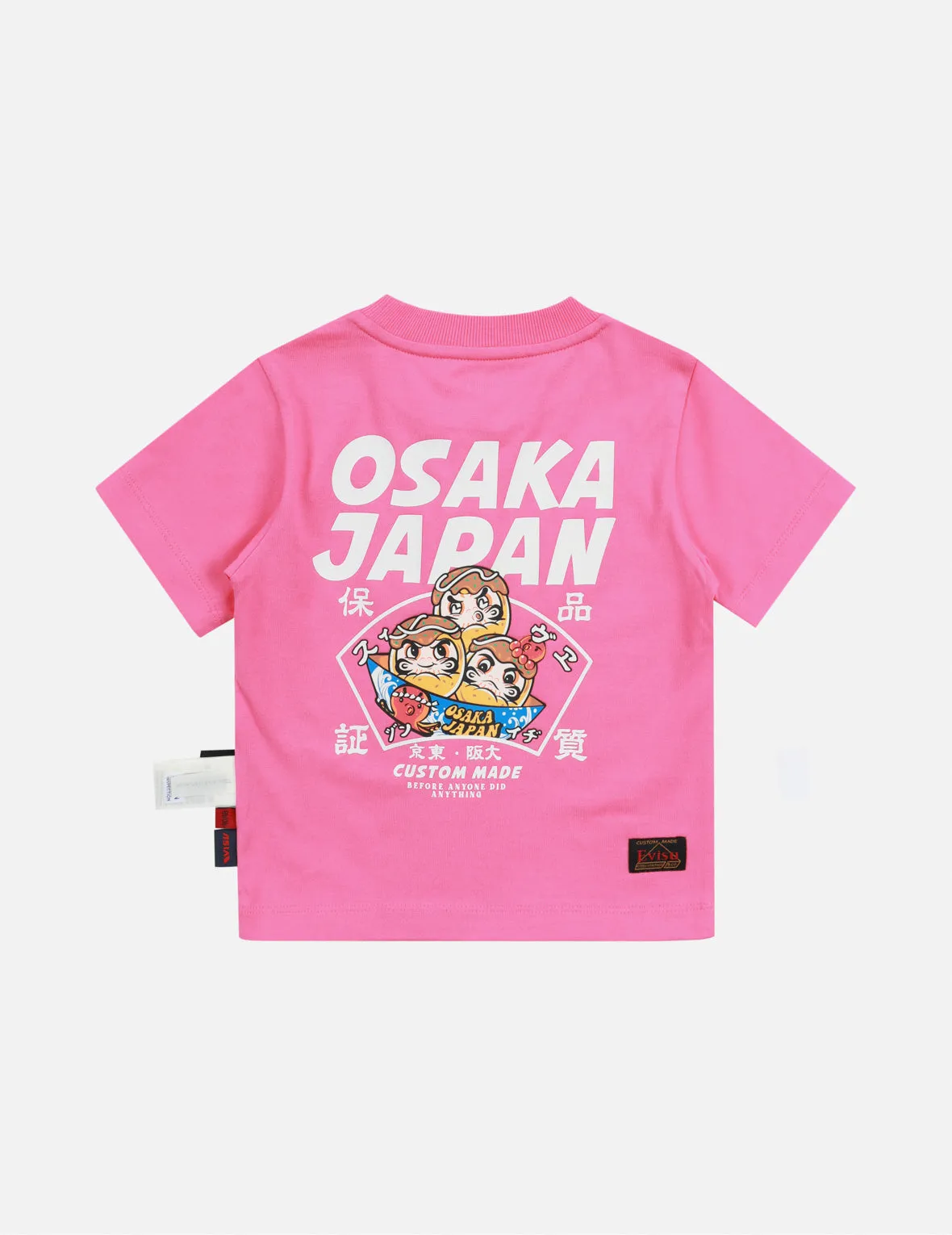 Logo and Daruma Takoyaki Print Regular Fit T-shirt