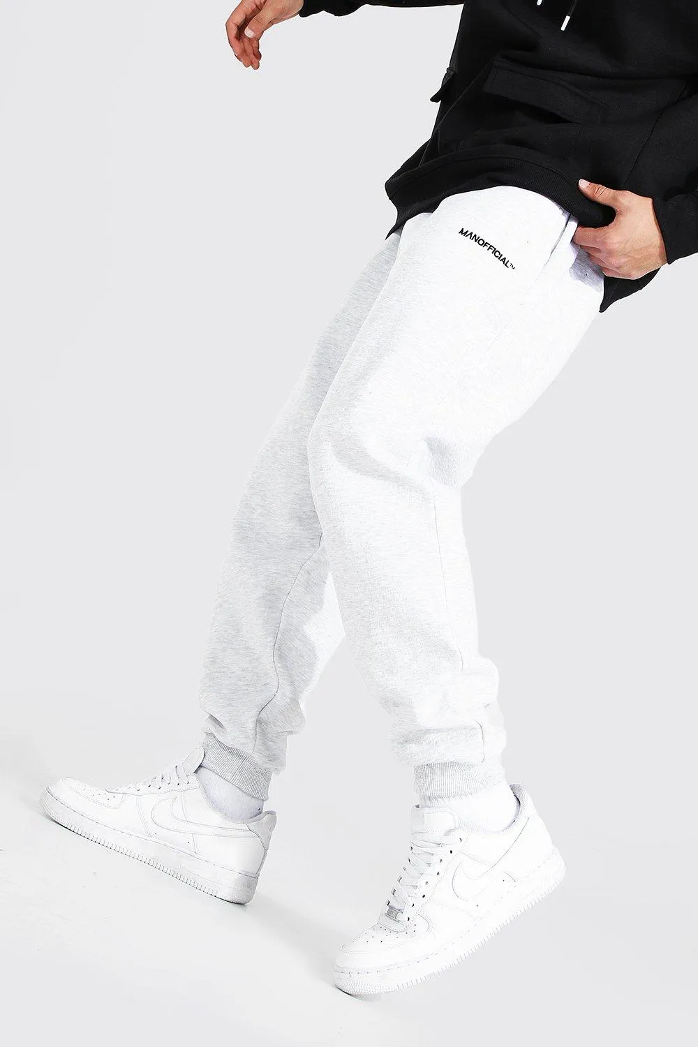 Loose Fit MAN Official Jogger | boohooMAN UK