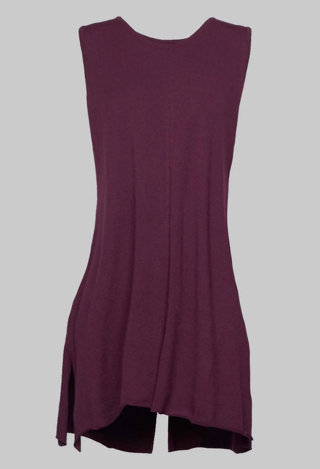 Loose Fit Sleeveless Top in Borderux Purple