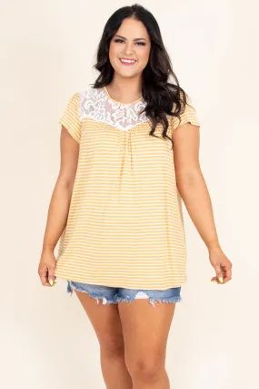 Love At First Glance Top, Mustard