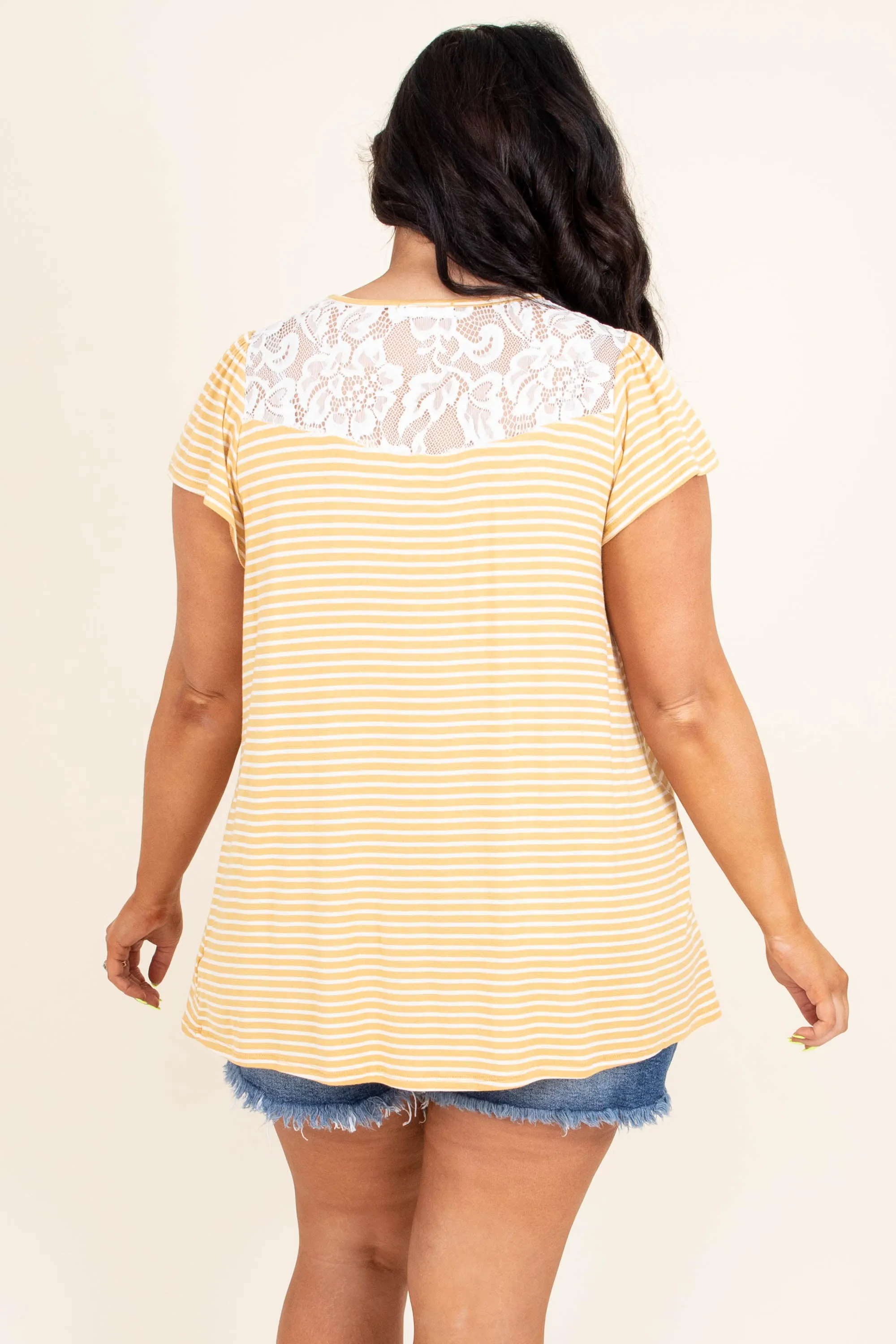 Love At First Glance Top, Mustard