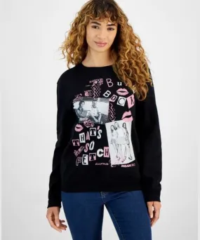 Love Tribe Juniors' Mean Girls Burn Book Graphic Sweatshirt