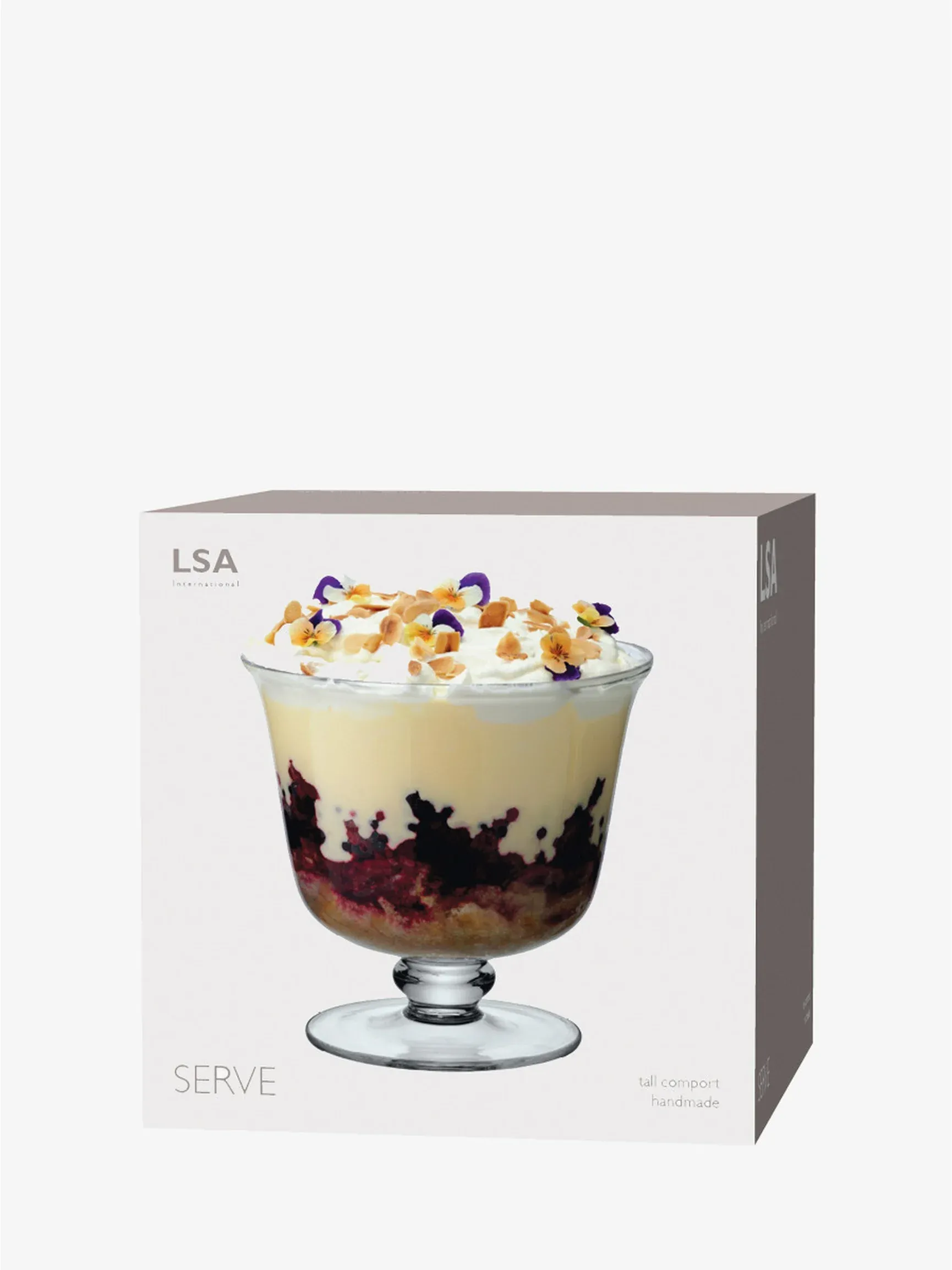 LSA   Serve Tall Comport 22cm Clear