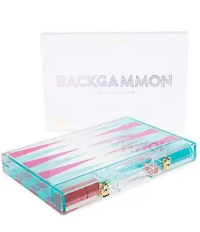 Lucite Backgammon Set