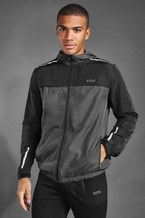 MAN Active Colourblock Cagoule | boohooMAN UK