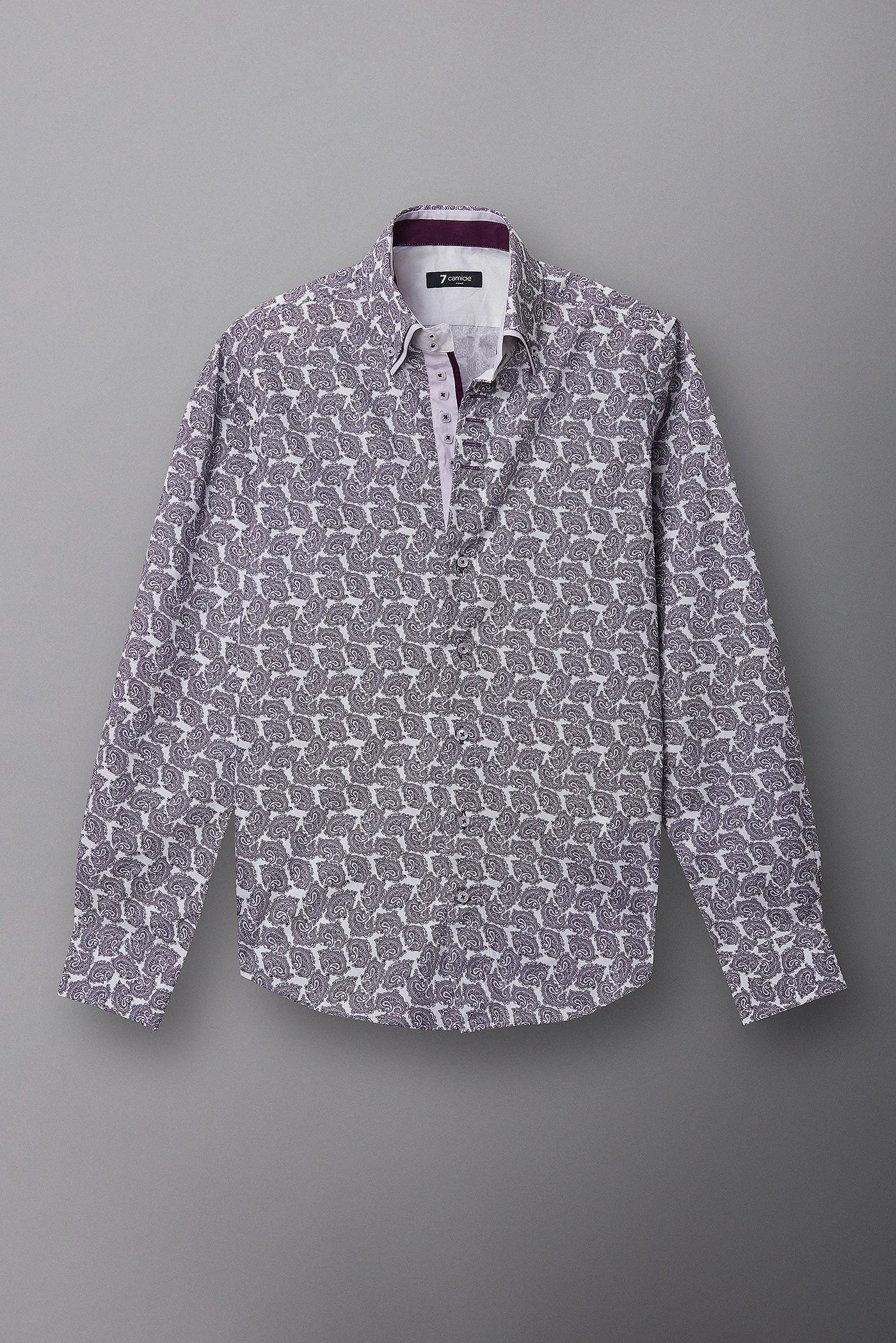 Marco Polo Iconic Poplin Man Shirt White Lilac