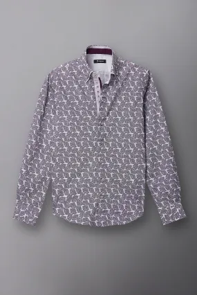 Marco Polo Iconic Poplin Man Shirt White Lilac