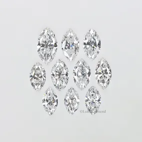 Marquise Cut Lab Grown Diamond 4X2/5X2.5/6X3/7X3.5/8X4 MM Size Marquise Shape Loose Lab Man Made Diamond Gift For Her Engagement