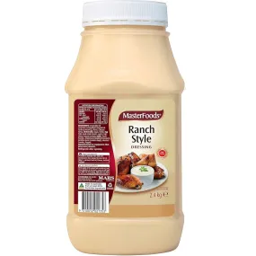 Masterfoods Ranch Style Sauce 2.4kg Bottle Bulk