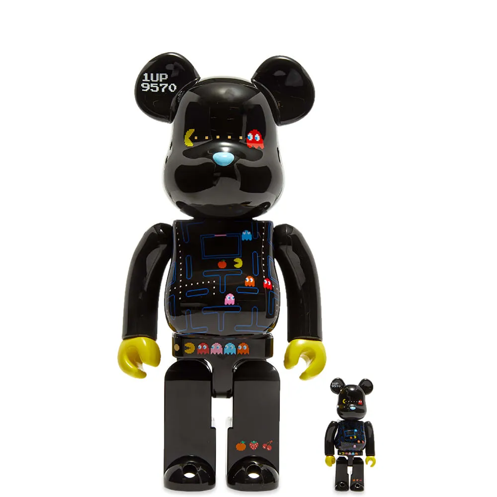 Medicom Pac-Man Be@rbrick SetBlack 100% & 400%