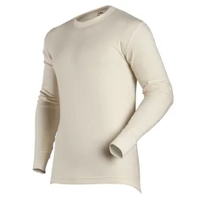 Men's Big Sized Authentic Wool Plus Long Sleeve Crew