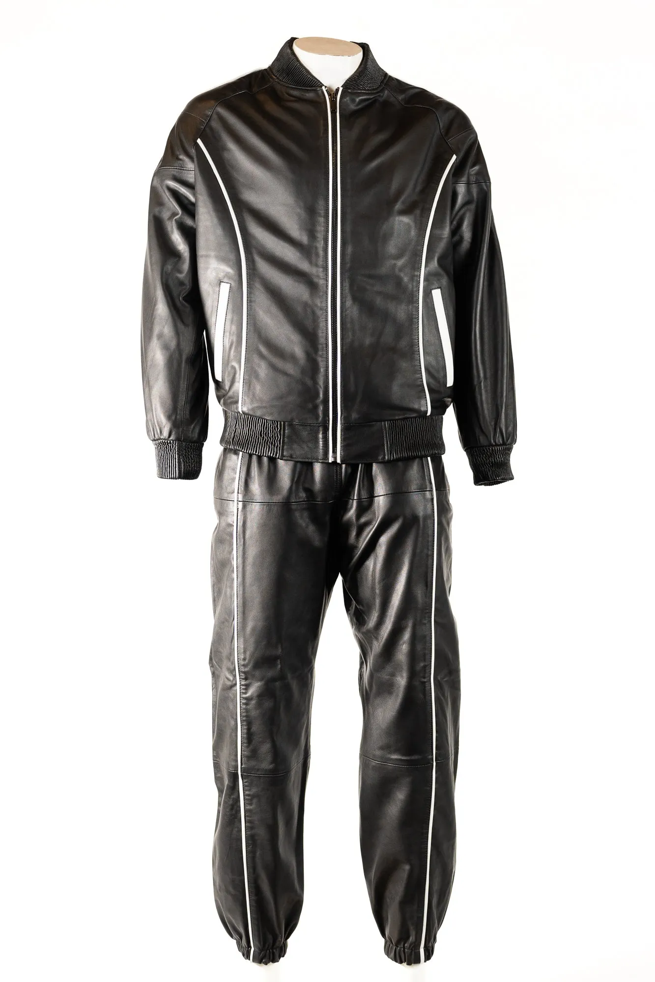 Men's Charm Exclusive Leather Tracksuit: Ricardo (Full Tracksuit)