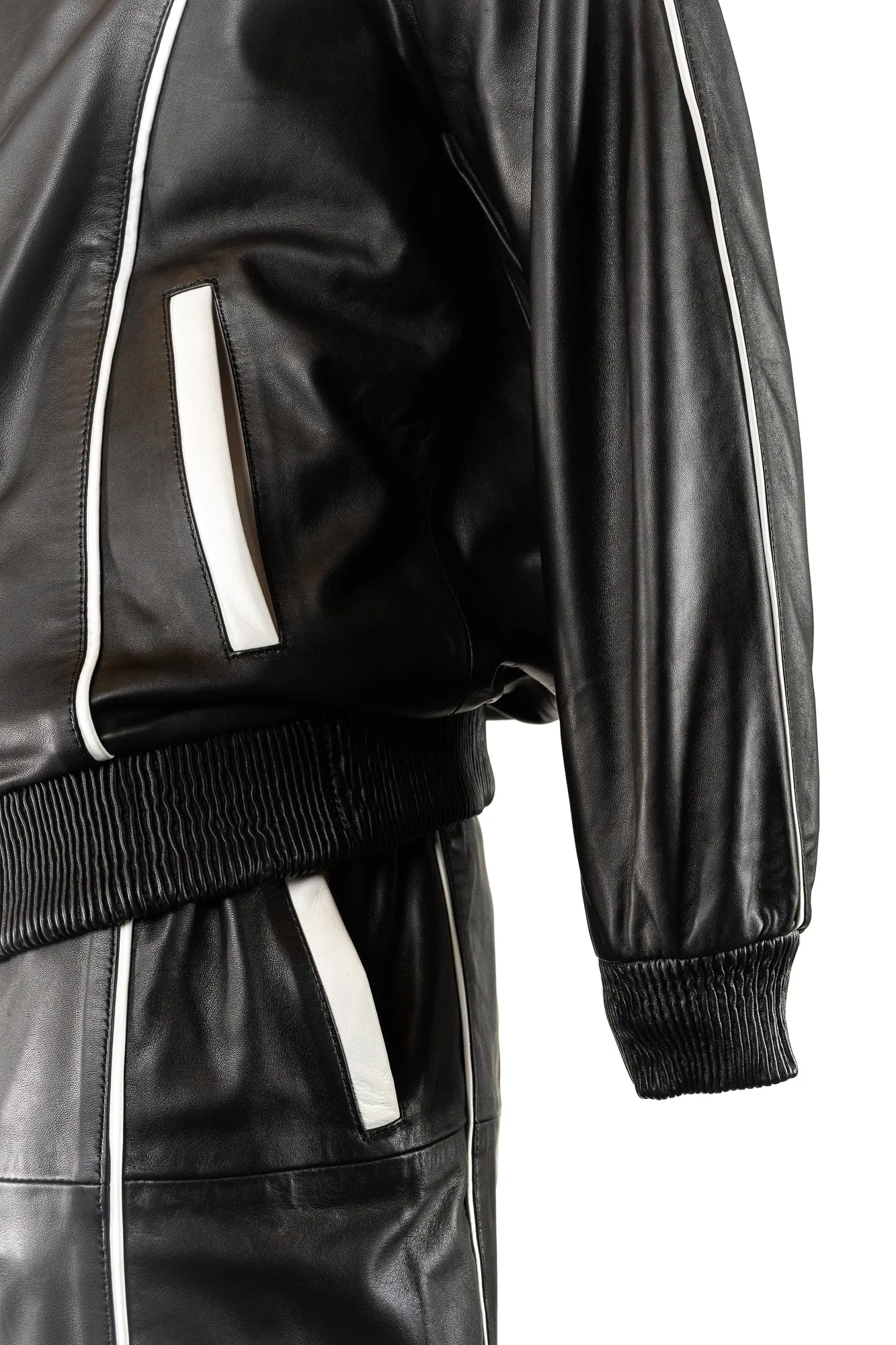 Men's Charm Exclusive Leather Tracksuit: Ricardo (Full Tracksuit)