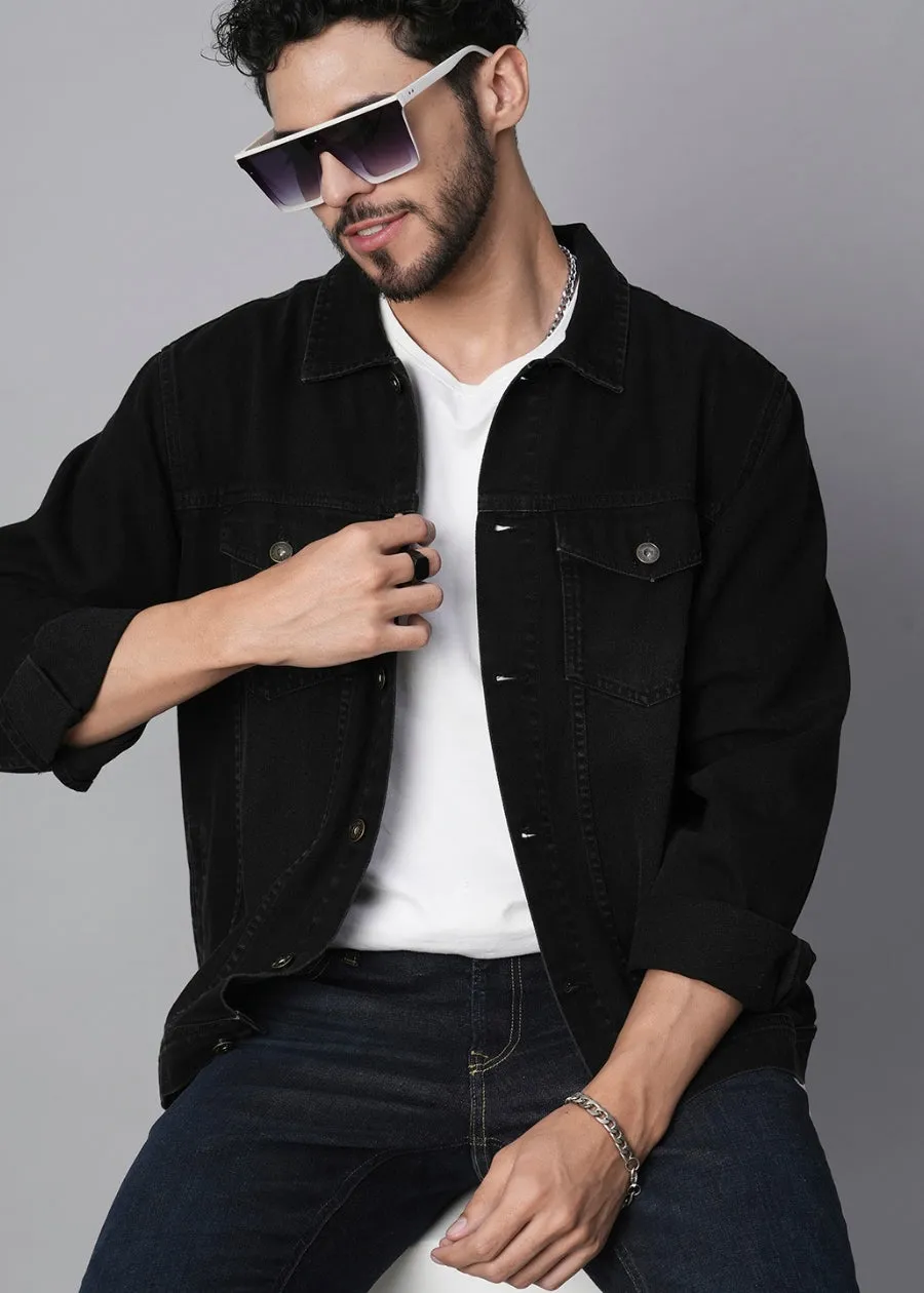 Mens Denim Jacket - Black